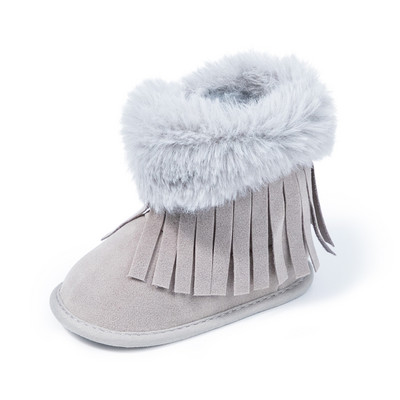 KIDSUN Čizme za novorođenčad Zimske tople djevojčice Dječaci Cipele za malu djecu Prve hodalice Dječje čizmice za snijeg s mekim potplatom za 0-18 m.