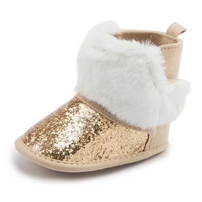 KIDSUN Čizme za novorođenčad Zimske tople djevojčice Dječaci Cipele za malu djecu Prve hodalice Dječje čizmice za snijeg s mekim potplatom za 0-18 m.