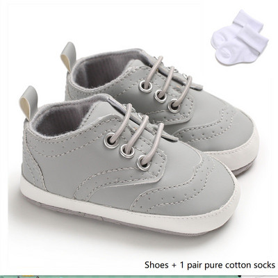 Nou-născut Bebeluș Băiețel Fată Culoarea inimii Pantofi din piele pentru sugari Încălțăminte de cauciuc Anti-alunecare pentru copii mici Pantofi ocazionali pentru bebeluși 0-18M