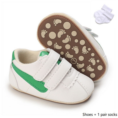 Nou-născut Bebeluș Băiețel Fată Culoarea inimii Pantofi din piele pentru sugari Încălțăminte de cauciuc Anti-alunecare pentru copii mici Pantofi ocazionali pentru bebeluși 0-18M