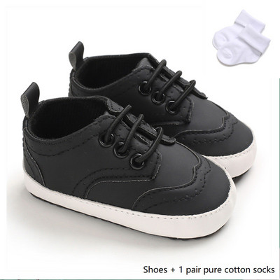 Nou-născut Bebeluș Băiețel Fată Culoarea inimii Pantofi din piele pentru sugari Încălțăminte de cauciuc Anti-alunecare pentru copii mici Pantofi ocazionali pentru bebeluși 0-18M