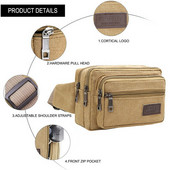 Modna muška torbica oko struka Ležerna torbica Velika torbica za remen za telefon Platnena torbica Putna torbica za vanjske sportove Torbice za telefon Banane