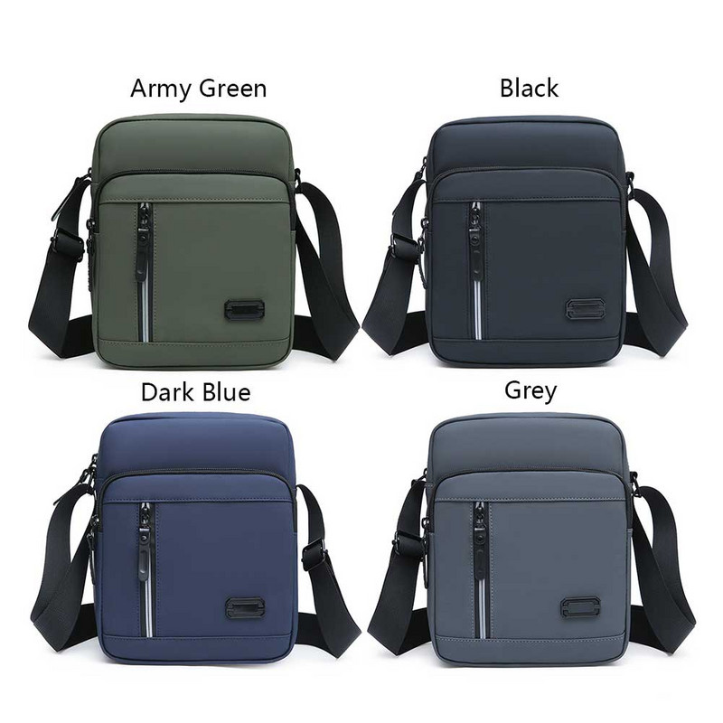 Muška torba preko ramena Ležerna modna torbica za mobilni telefon Jednostavna prijenosna podesiva naramenica Jednobojne poslovne torbice s više džepova