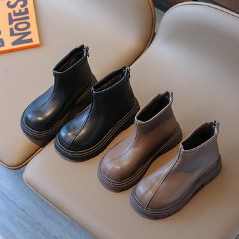 Μπότες αγοριών Παιδική μόδα Μπότες Chelsea Κομψά χαριτωμένα παιδικά παπούτσια σε στυλ Βρετανίας Αποστολή 2023 Νέα Άνοιξη Φθινόπωρο Μαύρο Καφέ