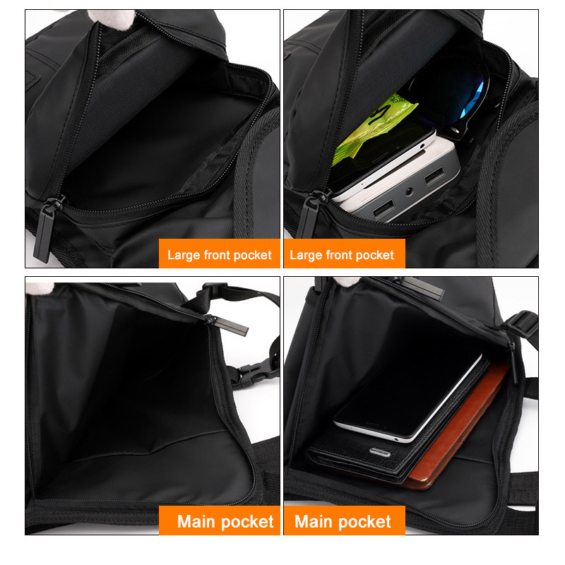 Genți de umăr pentru bărbați, din nailon, cu talie, cu picior scăzut, centură de șold pentru coapsă.