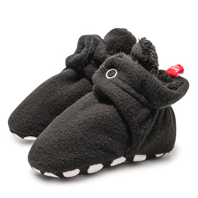 KIDSUN Kūdikių vaikiškos lovelės batai kūdikiams žieminės kojinės Batai Šilti bateliai Tvirtas medvilninis neslystantis minkštas padas mažyliui Pirmosios vaikštynės naujagimiui