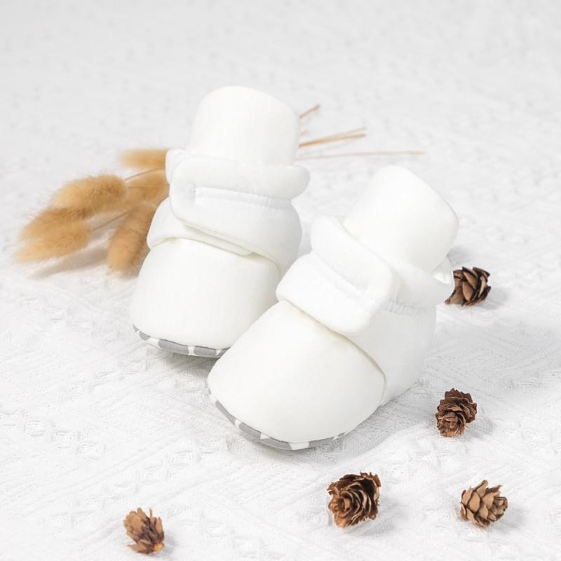 KIDSUN Kūdikių vaikiškos lovelės batai kūdikiams žieminės kojinės Batai Šilti bateliai Tvirtas medvilninis neslystantis minkštas padas mažyliui Pirmosios vaikštynės naujagimiui