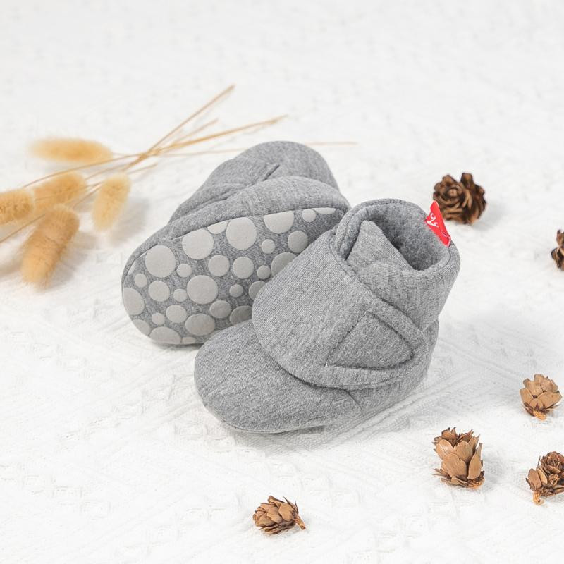 KIDSUN Kūdikių vaikiškos lovelės batai kūdikiams žieminės kojinės Batai Šilti bateliai Tvirtas medvilninis neslystantis minkštas padas mažyliui Pirmosios vaikštynės naujagimiui