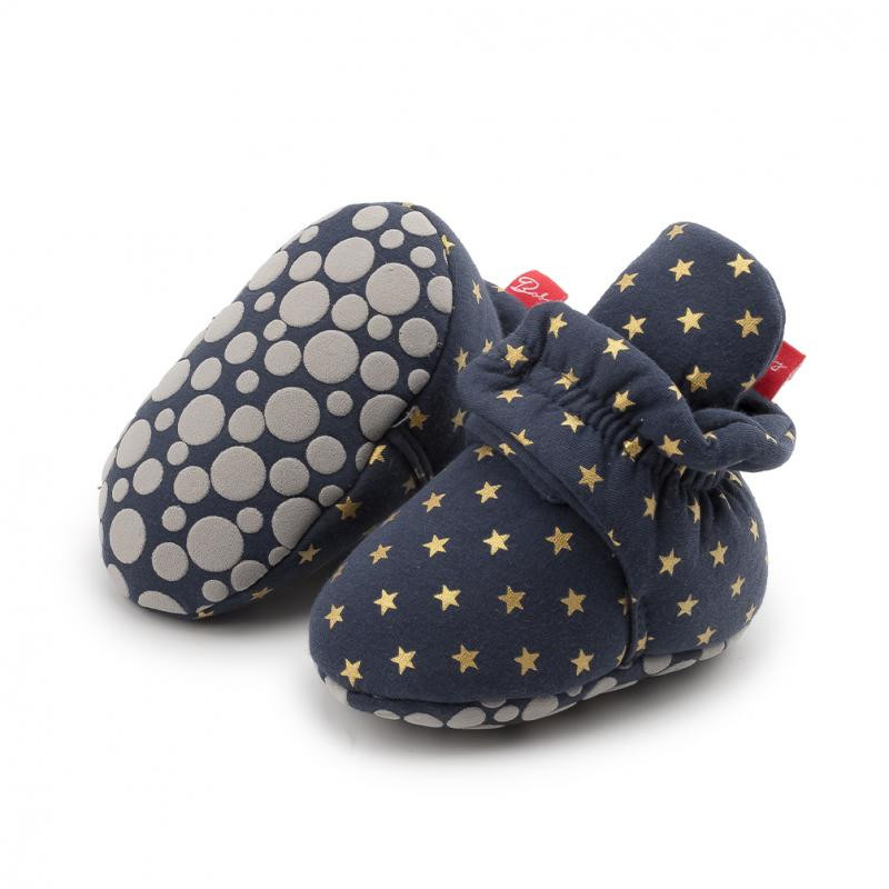 KIDSUN Kūdikių vaikiškos lovelės batai kūdikiams žieminės kojinės Batai Šilti bateliai Tvirtas medvilninis neslystantis minkštas padas mažyliui Pirmosios vaikštynės naujagimiui