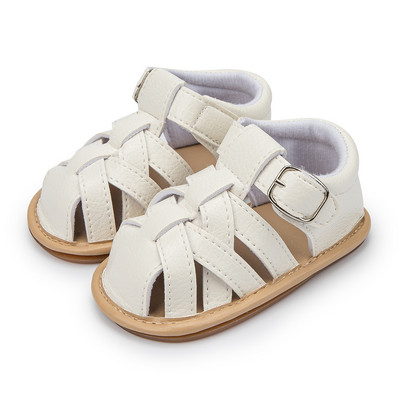 Jaundzimušo mazuļu zēni meitenēm vasaras sandales zīdaiņu apavi Gumijas mīksta zole neslīdoša toddler First Walker bērnu gultiņas apavi