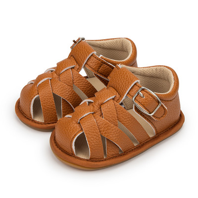 Jaundzimušo mazuļu zēni meitenēm vasaras sandales zīdaiņu apavi Gumijas mīksta zole neslīdoša toddler First Walker bērnu gultiņas apavi
