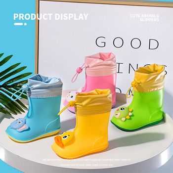 Νέα Rainboots για κορίτσια Κλασικά αδιάβροχα παιδικά παπούτσια Παιδικά μπότες βροχής PVC λαστιχένιες μπότες Παιδικά παιδικά παπούτσια νερού για αγόρια παιδικές μπότες βροχής