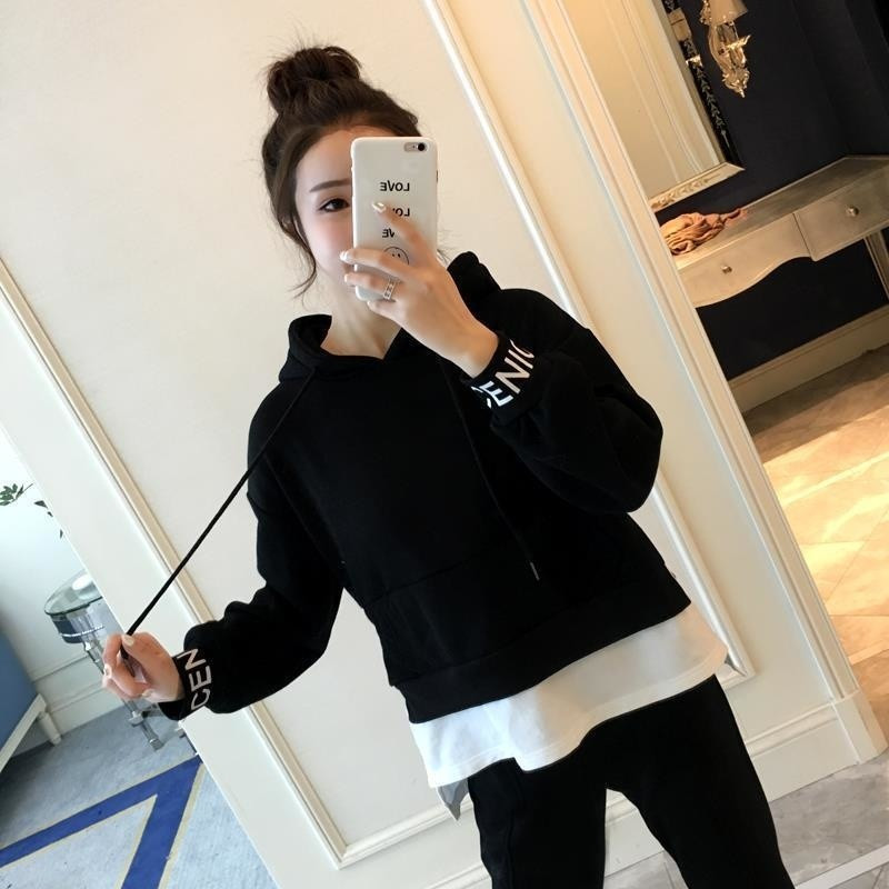 Dámske jarné jesenné nové obleky, módne oblečenie pre väčšie veľkosti, kórejské ležérne študentské svetre a nohavice, 2 dvojdielne súpravy pre ženy