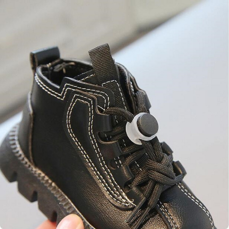 Jesen Zima 3 boje Dječje čizme za djevojčice Za djevojčice i dječake Modne kožne čizme Mekano dno Neklizajuće Dječje tenisice za trčanje 21-30