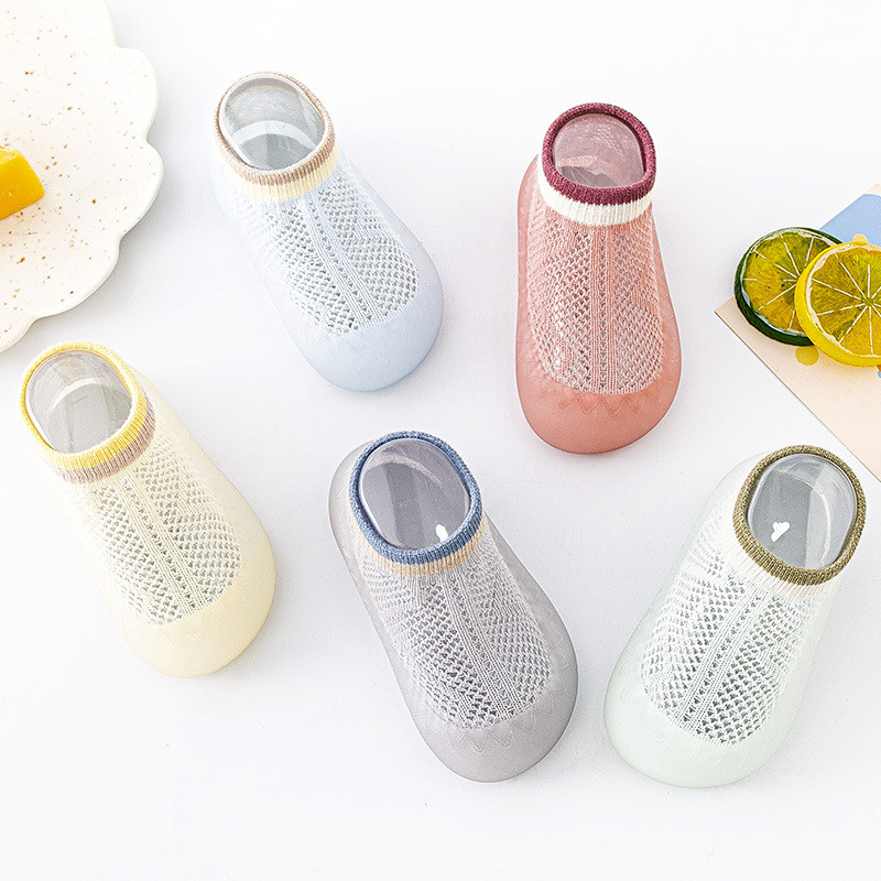 Pantofi de vară cu plasă pentru bebeluși 0-4 ani pentru copii mici, primii plimbări Sugari, băieți, fete, șosete, pantofi pantofi cu talpă moale, pantofi pentru pătuț, respirabili, anti-alunecare