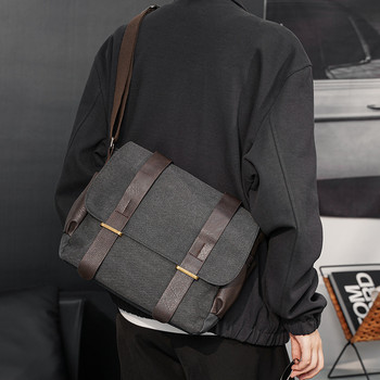 Класически стил Модно ежедневно куфарче Мъжки чанти през рамо Ретро бизнес чанта за пътуване Офис чанти с голям капацитет