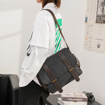 Κλασικό στυλ Μόδας Casual Χαρτοφύλακας Ανδρικές τσάντες ώμου Crossbody Retro Business τσάντα ταξιδιού Τσάντες γραφείου μεγάλης χωρητικότητας