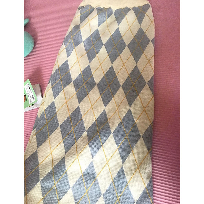 Kórejský módny 2-dielny set pre ženy, pletený sveter s kapucňou a voľný sveter + kockované minisukne, sady, nový jesenný sveter, dvojdielny outfit