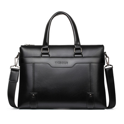 PU kožna aktovka Torba za prijenosno računalo za muškarce Ručne torbe na rame Poslovne Ita Tote Messenger Bolsa aktovke Torba za tijelo Muška