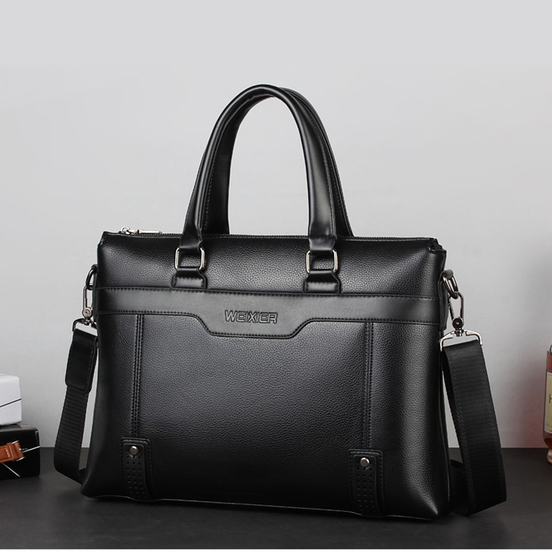 PU kožna aktovka Torba za prijenosno računalo za muškarce Ručne torbe na rame Poslovne Ita Tote Messenger Bolsa aktovke Torba za tijelo Muška