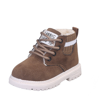 Detské topánky čižmy 2019 zimné nové teplé zahustené chlapčenské kožené čižmy krátke dievčenské snehové čižmy detské topánky botas niña bottes