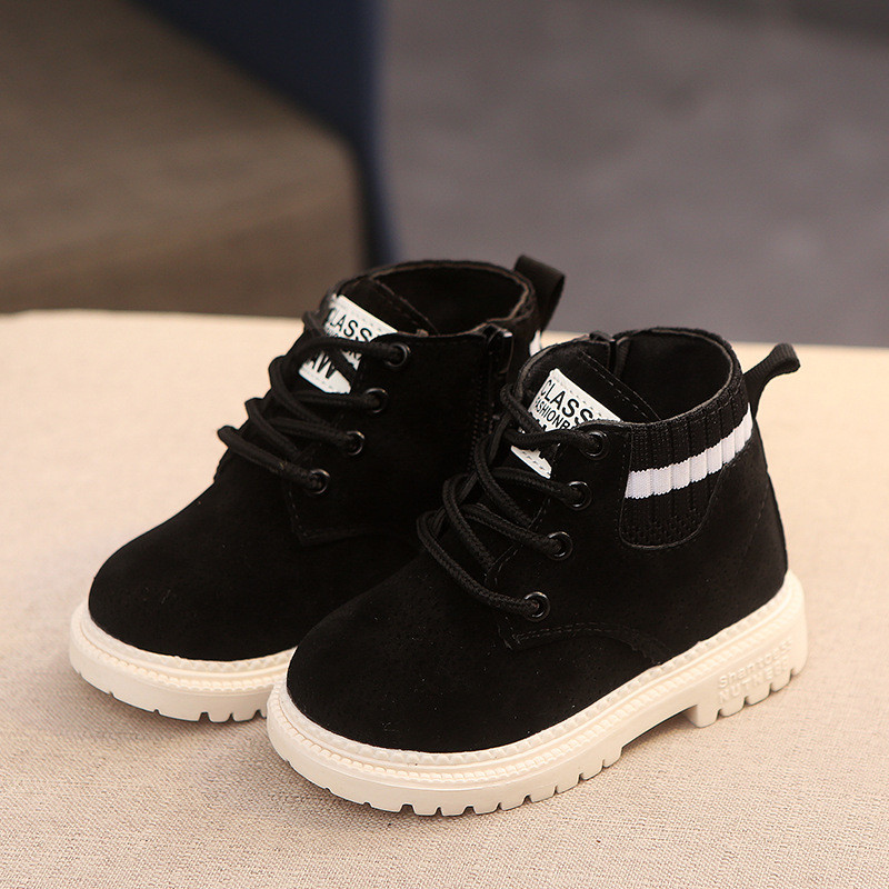 Detské topánky čižmy 2019 zimné nové teplé zahustené chlapčenské kožené čižmy krátke dievčenské snehové čižmy detské topánky botas niña bottes