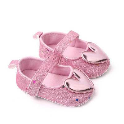 Cipele za djevojčice, princeze, šljokice, ležerne prve cipele za hodanje, jesenske, meke potplate, donji dio, mala beba