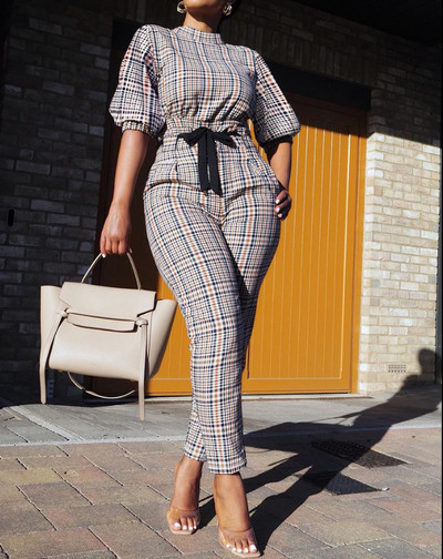 Ležerna košulja kratkih rukava Komplet hlača Uredska dama Proljeće Jesen Bluza s printom Hlače na vezanje Dvodijelni komplet Ženska odjeća 2023. Topovi