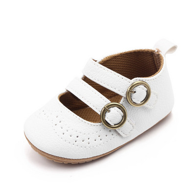 Novorođenčad Cipele za djevojčice PU koža Čvrsta plesna haljina za djevojčice Cipele za zabavu Proljeće Jesen Obuća za malu djecu Prvi hodači 0-18M