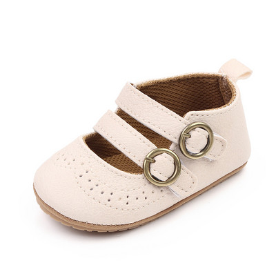 Novorođenčad Cipele za djevojčice PU koža Čvrsta plesna haljina za djevojčice Cipele za zabavu Proljeće Jesen Obuća za malu djecu Prvi hodači 0-18M