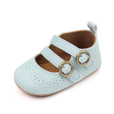 Novorođenčad Cipele za djevojčice PU koža Čvrsta plesna haljina za djevojčice Cipele za zabavu Proljeće Jesen Obuća za malu djecu Prvi hodači 0-18M