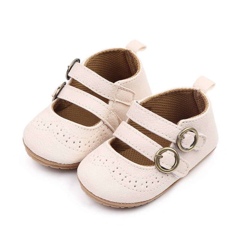 Novorođenčad Cipele za djevojčice PU koža Čvrsta plesna haljina za djevojčice Cipele za zabavu Proljeće Jesen Obuća za malu djecu Prvi hodači 0-18M
