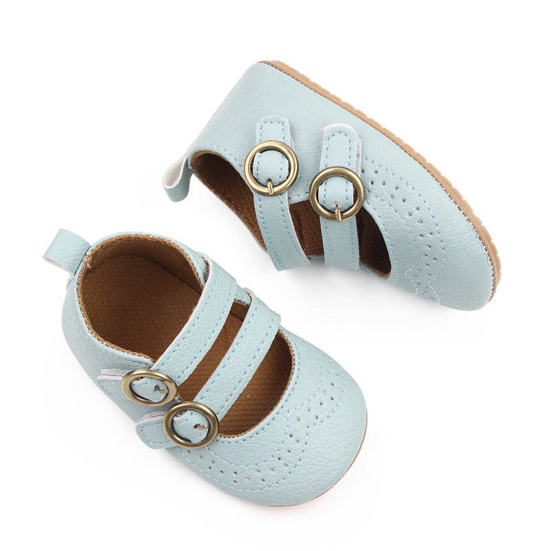 Novorođenčad Cipele za djevojčice PU koža Čvrsta plesna haljina za djevojčice Cipele za zabavu Proljeće Jesen Obuća za malu djecu Prvi hodači 0-18M