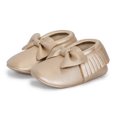 Modne prve cipele za hodanje s mašnom za novorođenčad, gumene potplate, protuklizne cipele za dječji krevetić