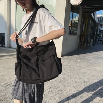 Дамски училищни чанти за жени, дамски дизайнерски чанти, плътни, голям капацитет, ежедневни платнени дамски чанти през рамо