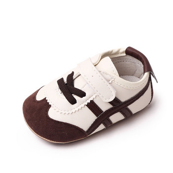 Toddler first Walker Бебешки обувки Момчета Момичета Класически спортни меко дъно PU кожени многоцветни бебешки чехли ежедневни обувки