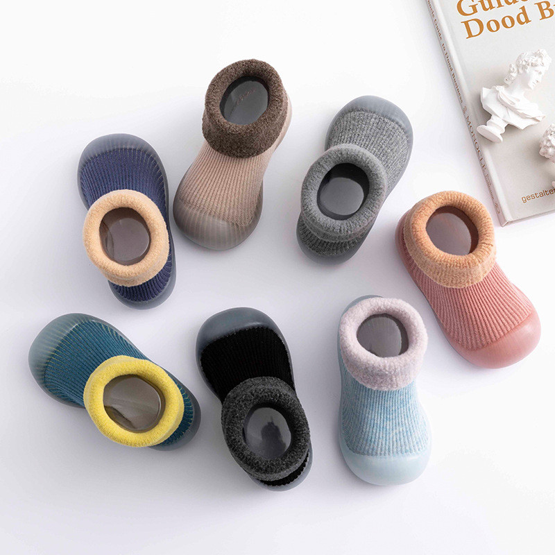 Μόδα Χειμερινά χοντρά ζεστά παιδικά παπούτσια για μωρά 2-4 Unisex βρεφικά παπούτσια Πρώτα παπούτσια για νήπια First Walkers Boy Soft Sole TPR