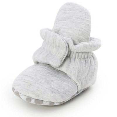 Șosete pentru nou-născut pentru bebeluși pantofi băiat fată vedetă pentru copil mic, pantofi pentru primii plimbări, pantofi din bumbac confortabil, moale, anti-alunecare, pantofi caldi pentru pătuț pentru sugari