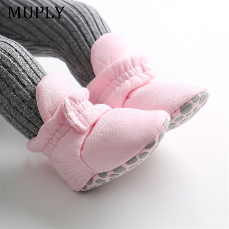 Șosete pentru nou-născut pentru bebeluși pantofi băiat fată vedetă pentru copil mic, pantofi pentru primii plimbări, pantofi din bumbac confortabil, moale, anti-alunecare, pantofi caldi pentru pătuț pentru sugari