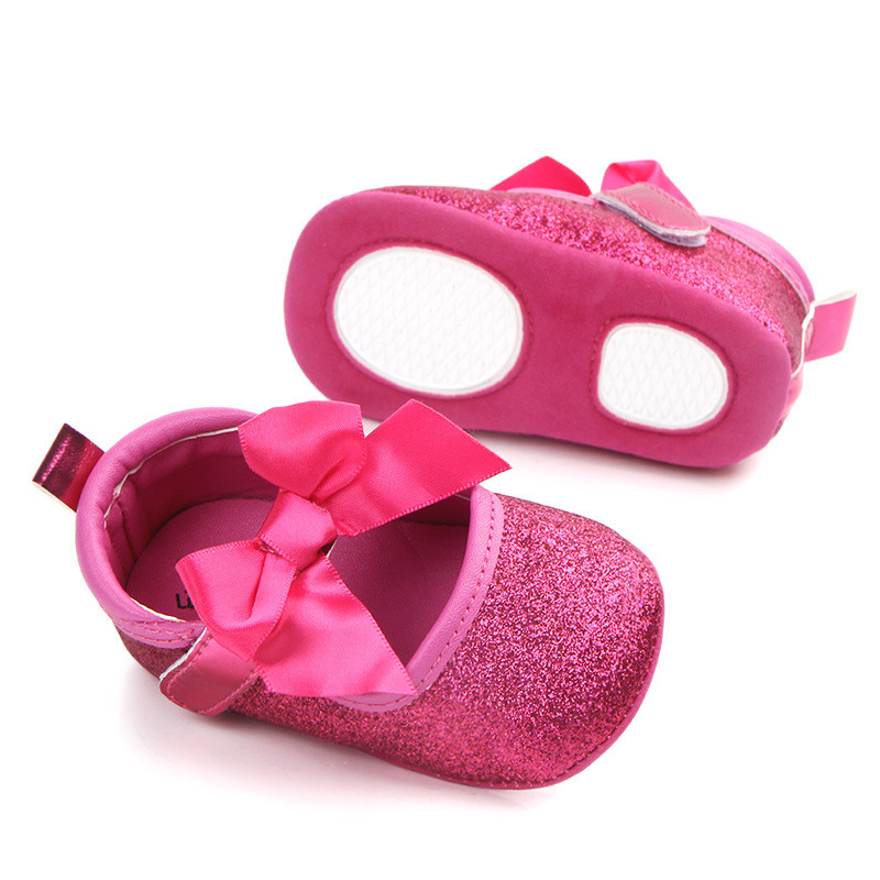 Cipele za djevojčice Gumeni mekani potplat Neklizajući Proljeće Jesen Modni čvor s leptirima Novorođenčad Dječji krevetić Cipele za prve hodalice Princess