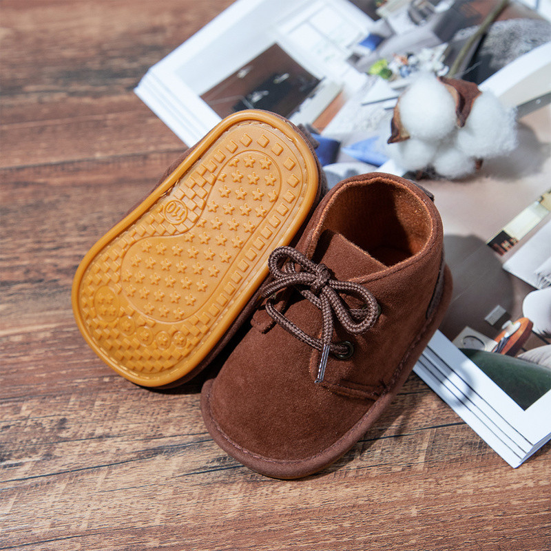2022 Cizme noi de iarnă pentru bebeluși Pantofi pentru fată și băiat, dantelă anti-alunecare, talpă de cauciuc, nou-născut, copil mic, pantofi pentru pătuț