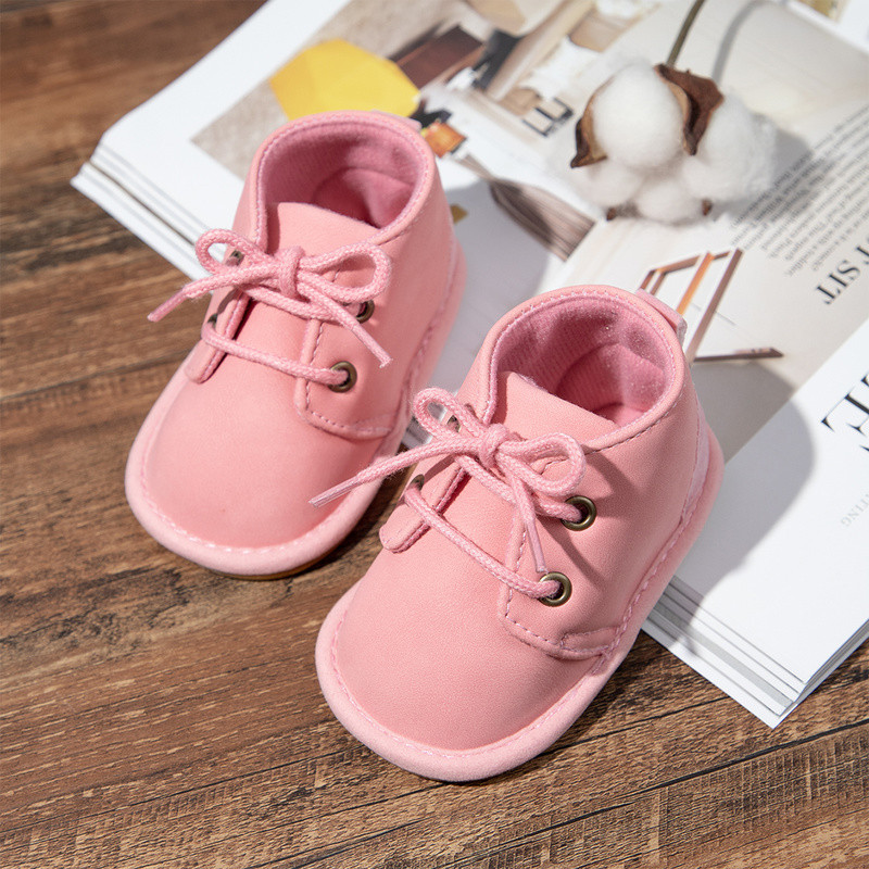 2022 Cizme noi de iarnă pentru bebeluși Pantofi pentru fată și băiat, dantelă anti-alunecare, talpă de cauciuc, nou-născut, copil mic, pantofi pentru pătuț