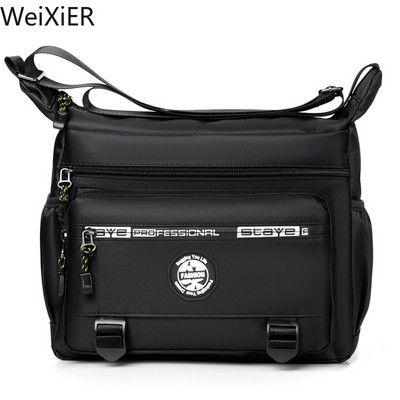 Višeslojna džepna torba Oxford na rame velikog kapaciteta, muška ležerna modna luksuzna kurirska torba na jedno rame