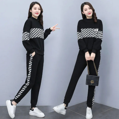 Dvodijelni kompleti za trčanje Ležerna trenirka Trenirka Visoka odijela Harem hlače Nova ženska Elegantna proljetna odjeća Conjuntos