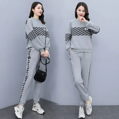 Dvodijelni kompleti za trčanje Ležerna trenirka Trenirka Visoka odijela Harem hlače Nova ženska Elegantna proljetna odjeća Conjuntos