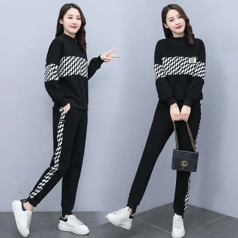 Dvodijelni kompleti za trčanje Ležerna trenirka Trenirka Visoka odijela Harem hlače Nova ženska Elegantna proljetna odjeća Conjuntos