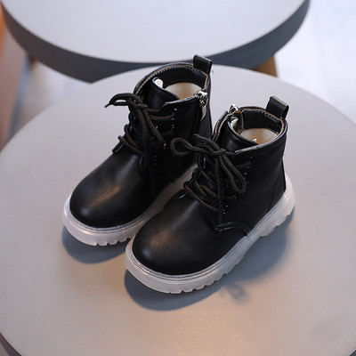 2022. Dječje modne jednostruke čizme za dječake i djevojčice u britanskom stilu za dječake i djevojčice s neklizajućim patentnim zatvaračem