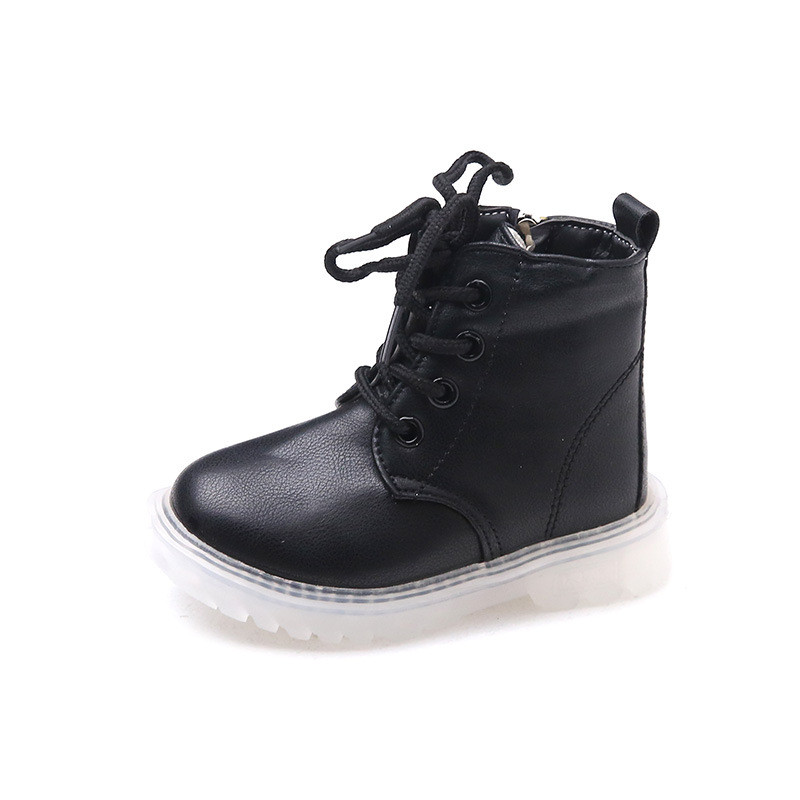 2022. Dječje modne jednostruke čizme za dječake i djevojčice u britanskom stilu za dječake i djevojčice s neklizajućim patentnim zatvaračem