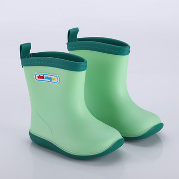 Μπότες βροχής Παιδικές μπότες για αγόρια Αντιολισθητικές λαστιχένιες μπότες νήπια για κορίτσια Αδιάβροχα παπούτσια ζεστά παιδικά μπότες βροχής τέσσερις εποχές αφαιρούμενες