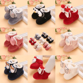 Classic BabyShoe BoyGirl Baby Cute Animal Face Casual Flat Sneaker First Baby Ankle Boot Βαμβακερά αντιολισθητικά Ζεστά μποτάκια χιονιού για περπάτημα